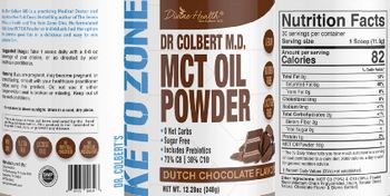 Divine Health MCT Oil Powder Dutch Chocolate Flavor - supplement