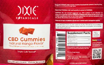 Dixie Botanicals CBD Gummies Natural Mango Flavor - supplement