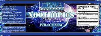 DNA Anabolics Nootropics Piracetam - 