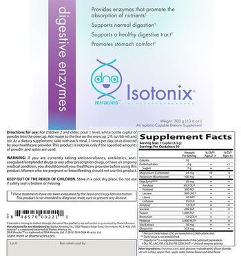 DNA Miracles Isotonix Digestive Enzymes - an isotoniccapable supplement