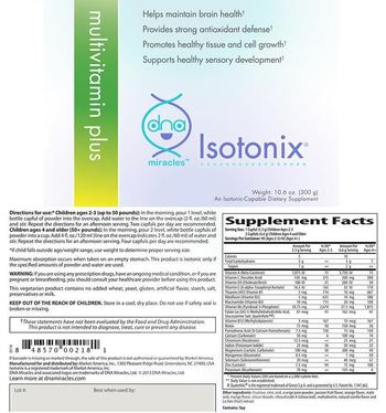 DNA Miracles Isotonix Multivitamin Plus - an isotoniccapable supplement