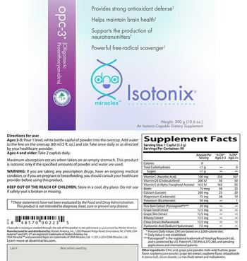 DNA Miracles Isotonix OPC-3 (Oligomeric Proanthocyanidins) - an isotoniccapable supplement