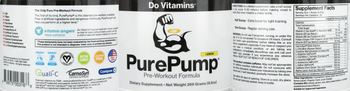 Do Vitamins PurePump Lemon - supplement