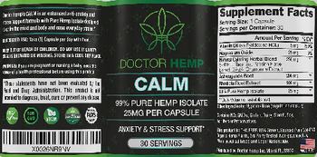 Doctor Hemp Calm - supplement