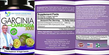 Doctor Recommended Supplements Garcinia Cambogia 3000 - supplement