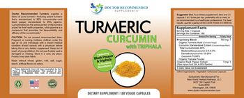 Doctor Recommended Supplements Turmeric Curcumin - supplement