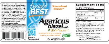 Doctor's Best Agaricus Blazei With Bioperine - supplement