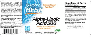 Doctor's Best Alpha-Lipoic Acid 300 - supplement