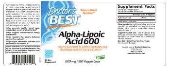 Doctor's Best Alpha-Lipoic Acid 600 mg - supplement