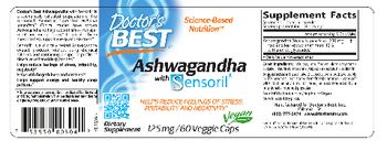 Doctor's Best Ashwagandha With Sensoril 125 mg - supplement