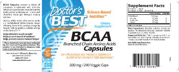 Doctor's Best BCAA Capsules - supplement