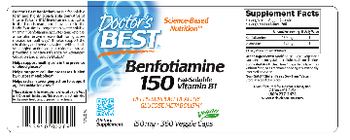 Doctor's Best Benfotiamine 150 mg - supplement