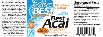 Doctor's Best Best Acai - supplement