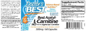 Doctor's Best Best Acetyl-L-Carnitine - supplement