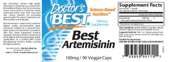 Doctor's Best Best Artemisinin - supplement