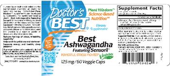 Doctor's Best Best Ashwagandha - supplement