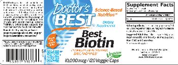 Doctor's Best Best Biotin 10000 mcg - supplement