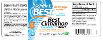 Doctor's Best Best Cinnamon Extract - supplement