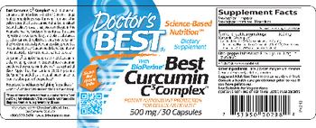 Doctor's Best Best Curcumin C3 Complex - supplement