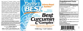 Doctor's Best Best Curcumin C3 Complex 1000 mg - supplement