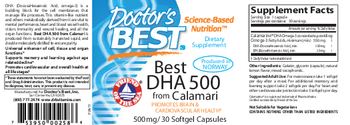 Doctor's Best Best DHA 500 From Calamari - supplement