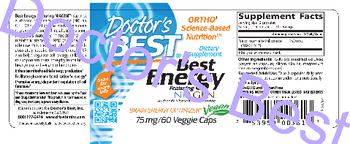 Doctor's Best Best Energy Featuring Niagen - supplement