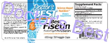 Doctor's Best Best Fisetin Featuring Novusetin - supplement
