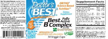 Doctor's Best Best Fully Active B Complex - supplement