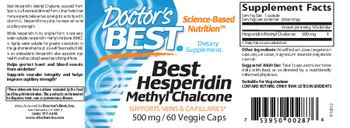 Doctor's Best Best Hesperidin Methyl Chalcone 500 mg - supplement