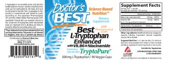 Doctor's Best Best L-Tryptophan 500 mg - supplement