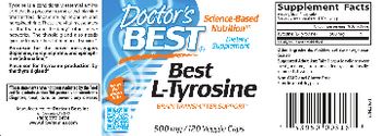 Doctor's Best Best L-Tyrosine 500 mg - supplement