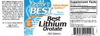 Doctor's Best Best Lithium Orotate - supplement