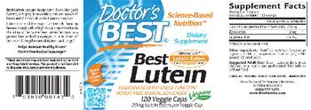 Doctor's Best Best Lutein 20 mg - supplement