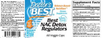 Doctor's Best Best NAC Detox Regulators - supplement