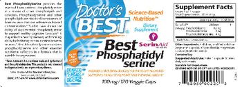 Doctor's Best Best Phosphatidyl Serine 100 mg - supplement