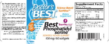 Doctor's Best Best Phosphatidyl Serine 100 mg - supplement