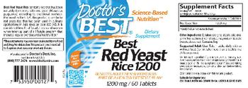 Doctor's Best Best Red Yeast Rice 1200 - supplement