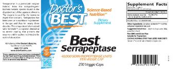 Doctor's Best Best Serrapeptase - supplement
