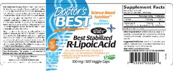 Doctor's Best Best Stabilized R-Lipoic Acid - supplement