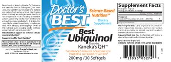 Doctor's Best Best Ubiquinol 200 mg - supplement