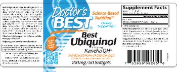 Doctor's Best Best Ubiquinol Featuring Kaneka QH 100 mg - supplement