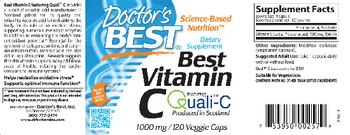 Doctor's Best Best Vitamin C 1000 mg - supplement