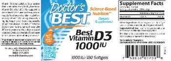 Doctor's Best Best Vitamin D3 1000 IU - supplement