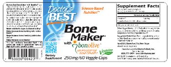 Doctor's Best Bone Maker With Bonolive 250 mg - supplement