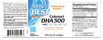 Doctor's Best Calamari DHA 500 With Calamarine 500 mg - supplement