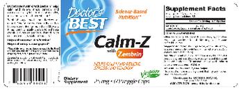 Doctor's Best Calm-Z with Zembrin 25 mg - supplement