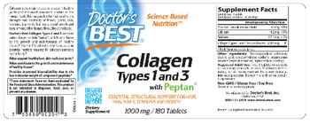 Doctor's Best Collagen Types 1 & 3 1000 mg - supplement