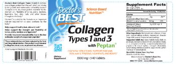Doctor's Best Collagen Types 1 and 3 with Peptan 1000 mg - supplement