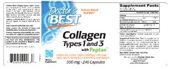 Doctor's Best Collagen Types 1 and 3 with Peptan 500 mg - supplement