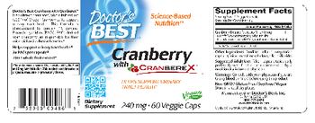 Doctor's Best Cranberry with Cranberex 240 mg - supplement